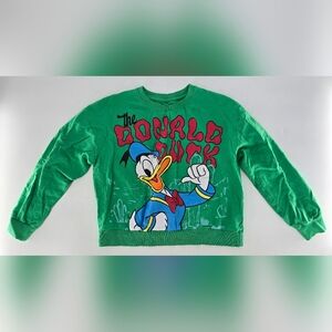 Disney Green‎ Donald Duck Sweatshirt